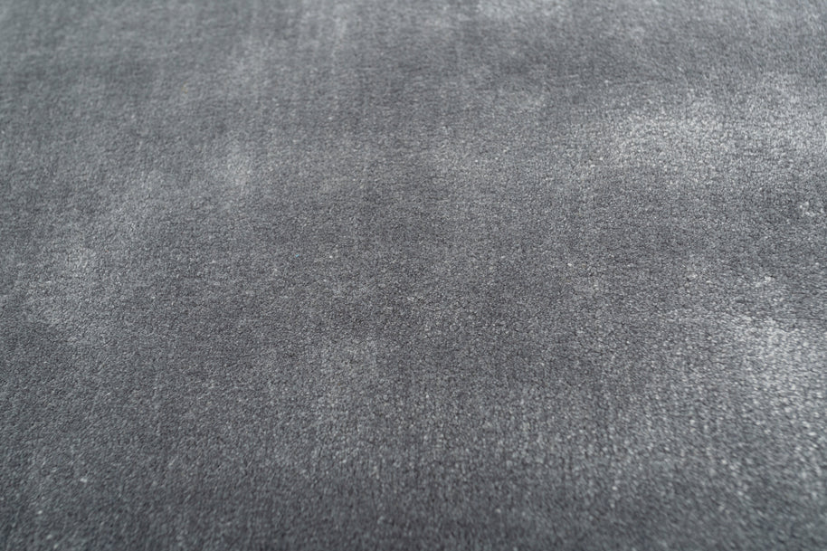 Carpet For Living room 6X9 Feet Blue Viscose Rectangle Solid Rug - I MEAN DESIGN