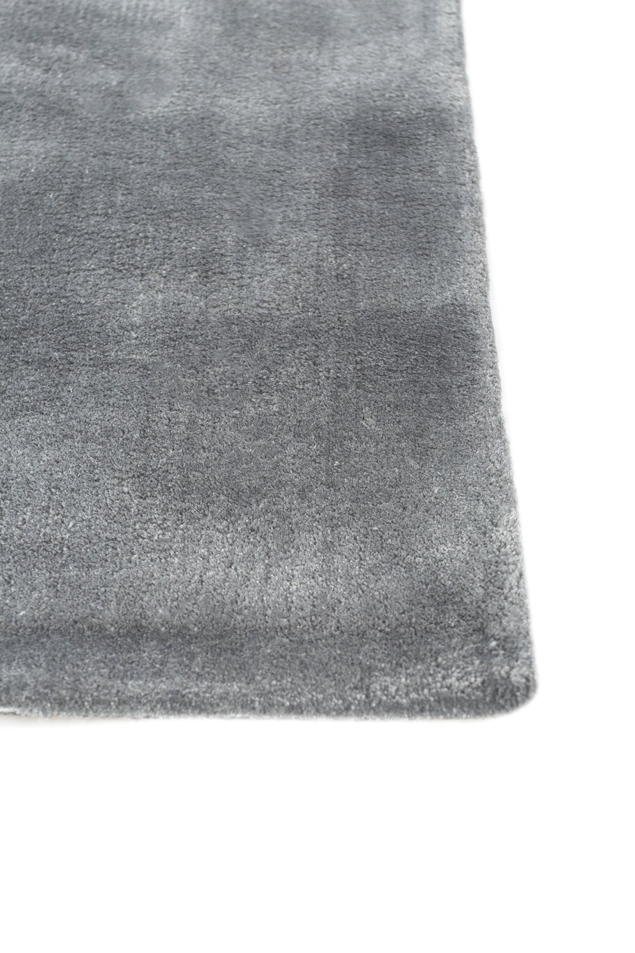 Carpet For Living room 6X9 Feet Blue Viscose Rectangle Solid Rug - I MEAN DESIGN