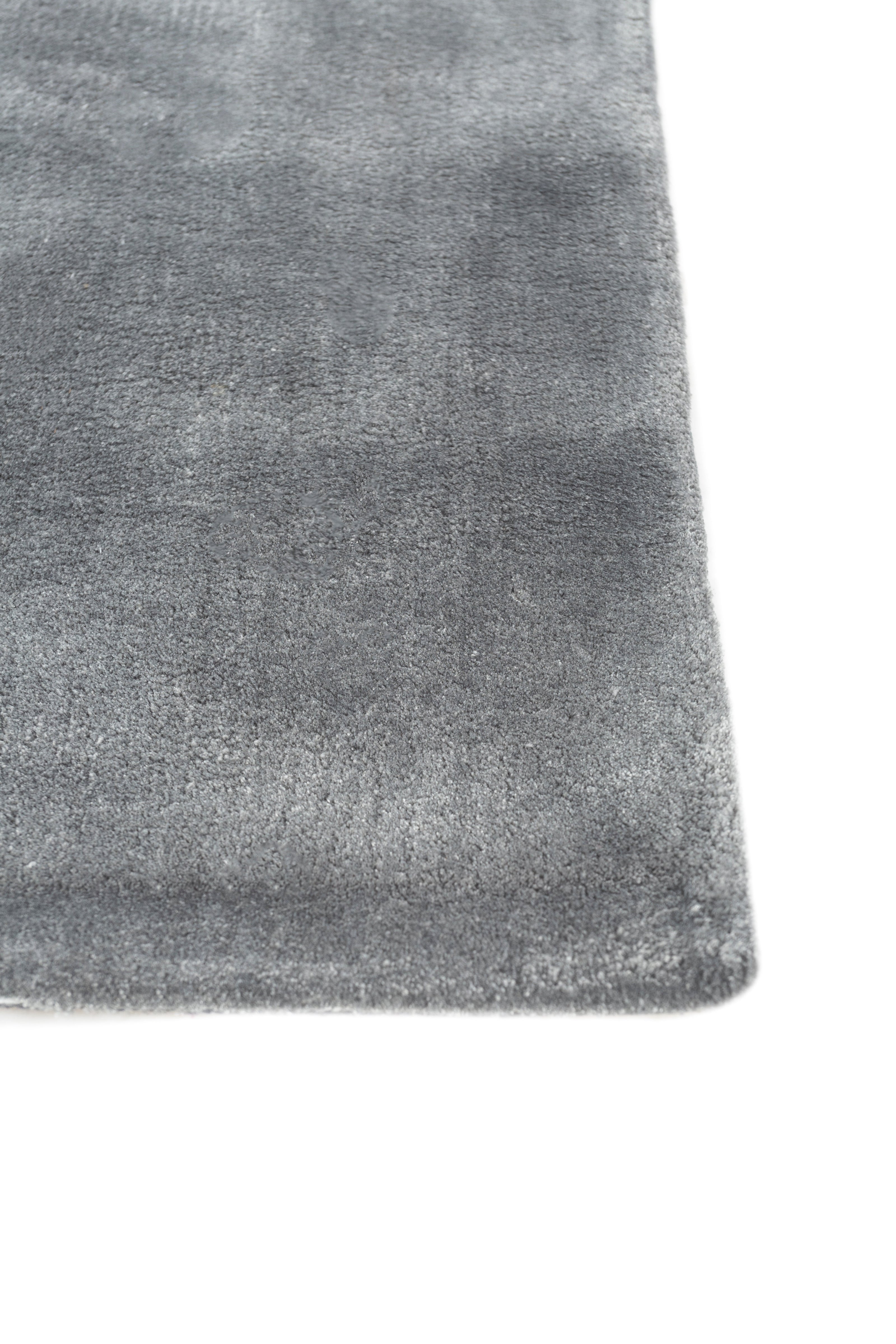 Carpet For Living room 6X9 Feet Blue Viscose Rectangle Solid Rug