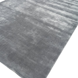 Carpet For Living room 6X9 Feet Blue Viscose Rectangle Solid Rug