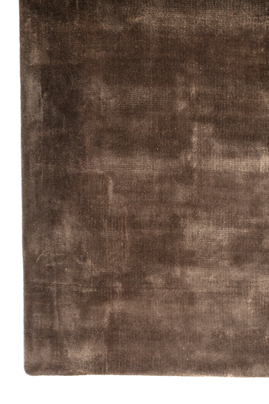 Carpet For Living room 6X9 Feet Beige And Brown Viscose Rectangle Solid Rug - I MEAN DESIGN