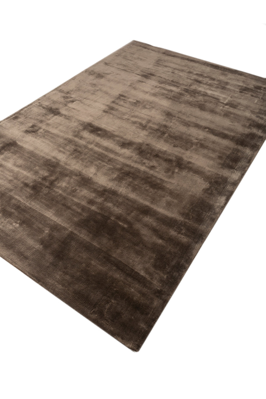 Carpet For Living room 6X9 Feet Beige And Brown Viscose Rectangle Solid Rug - I MEAN DESIGN