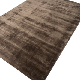 Carpet For Living room 6X9 Feet Beige And Brown Viscose Rectangle Solid Rug