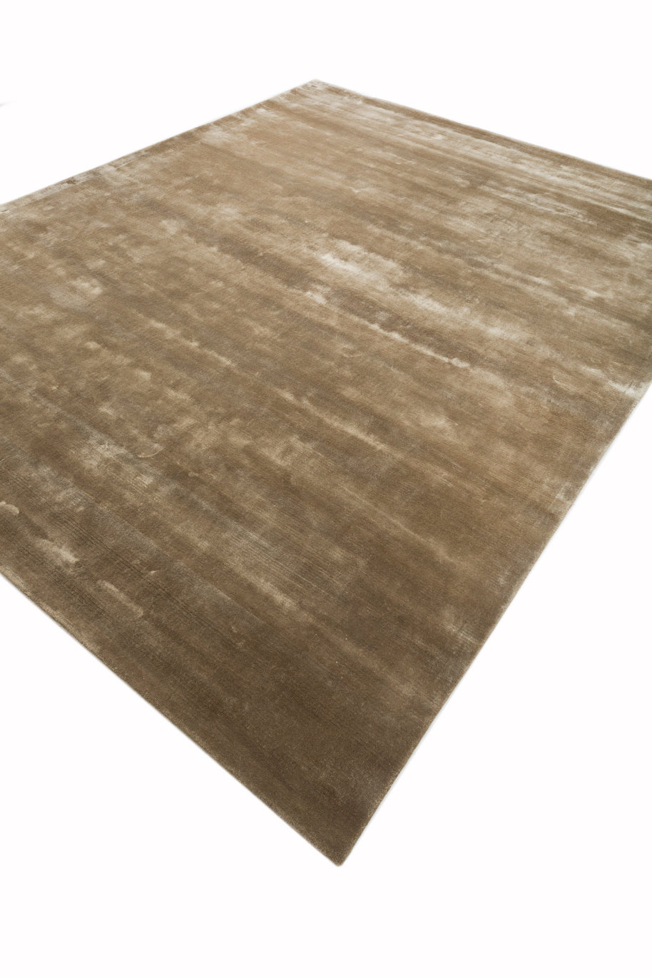 Carpet For Living room 4X6 Feet Green Viscose Rectangle Solid Rug - I MEAN DESIGN