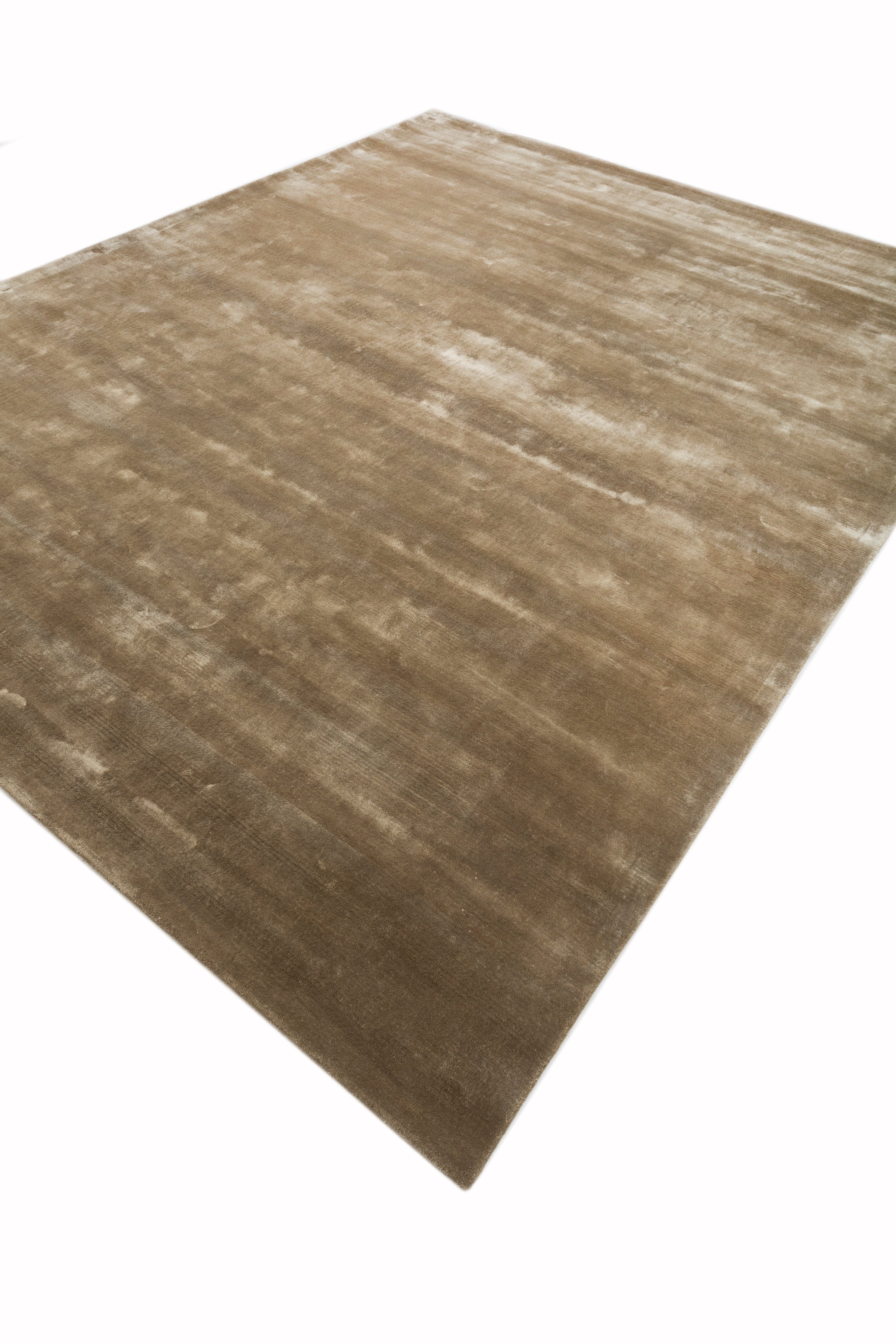 Carpet For Living room 4X6 Feet Green Viscose Rectangle Solid Rug