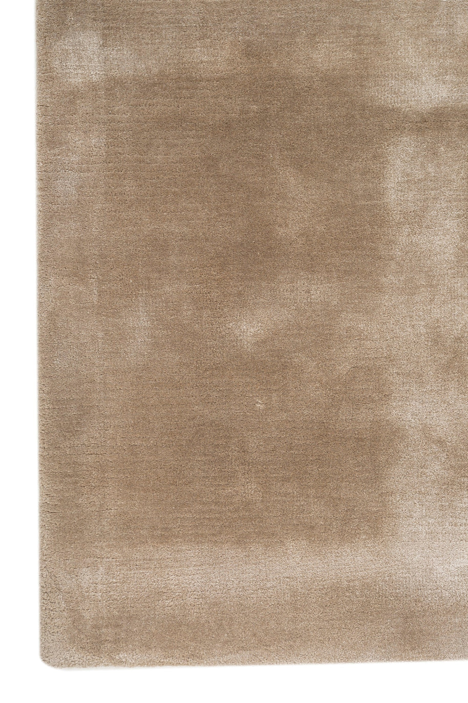 Carpet For Living room 4X6 Feet Beige And Brown Viscose Rectangle Solid Rug - I MEAN DESIGN
