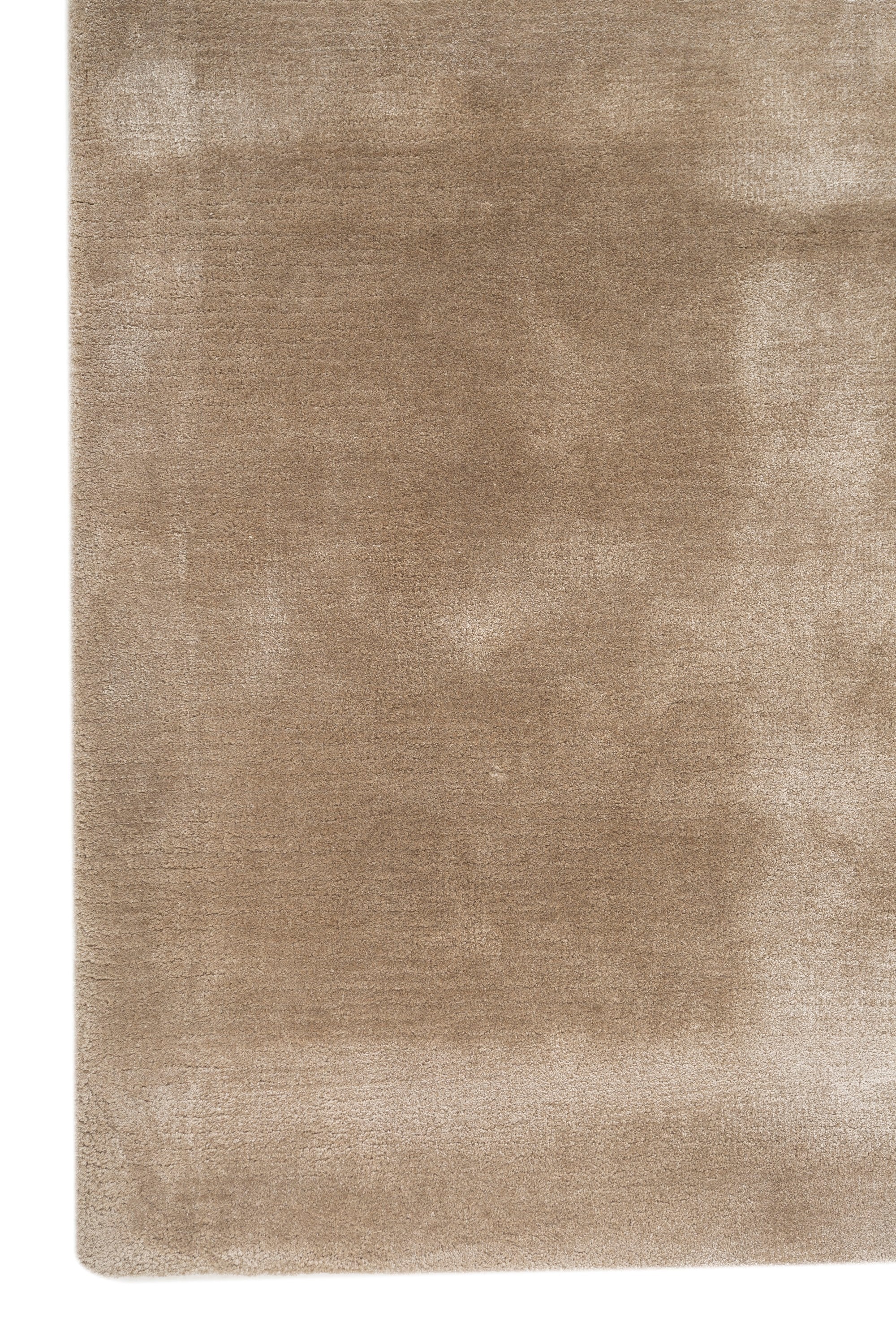 Carpet For Living room 4X6 Feet Beige And Brown Viscose Rectangle Solid Rug