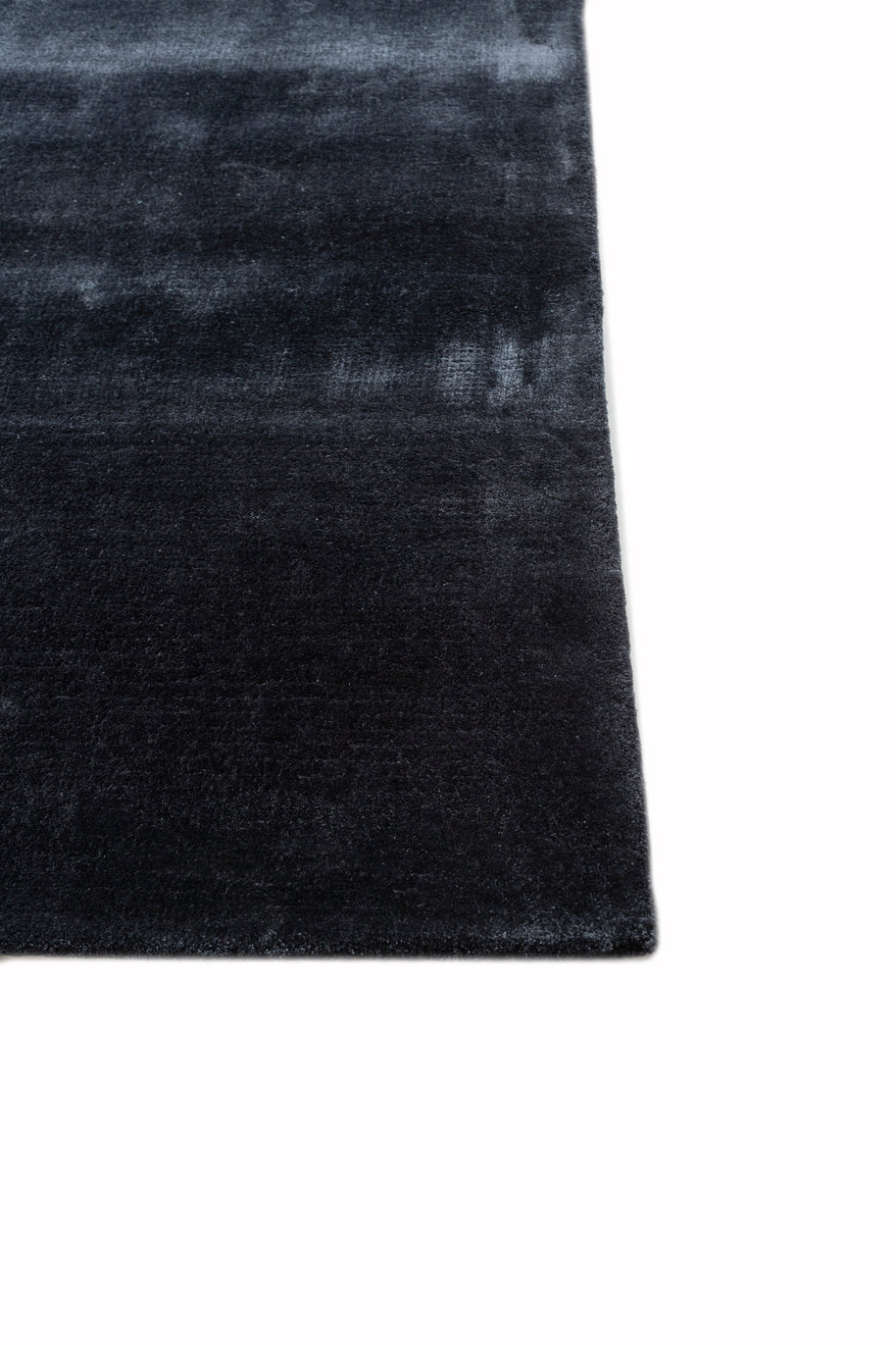 Carpet For Living room 6X9 Feet Blue Viscose Rectangle Solid Rug - I MEAN DESIGN
