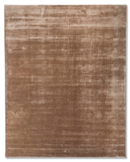 Carpet For Living room 6X9 Feet Beige And Brown Viscose Rectangle Solid Rug