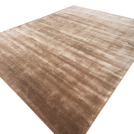 Carpet For Living room 6X9 Feet Beige And Brown Viscose Rectangle Solid Rug