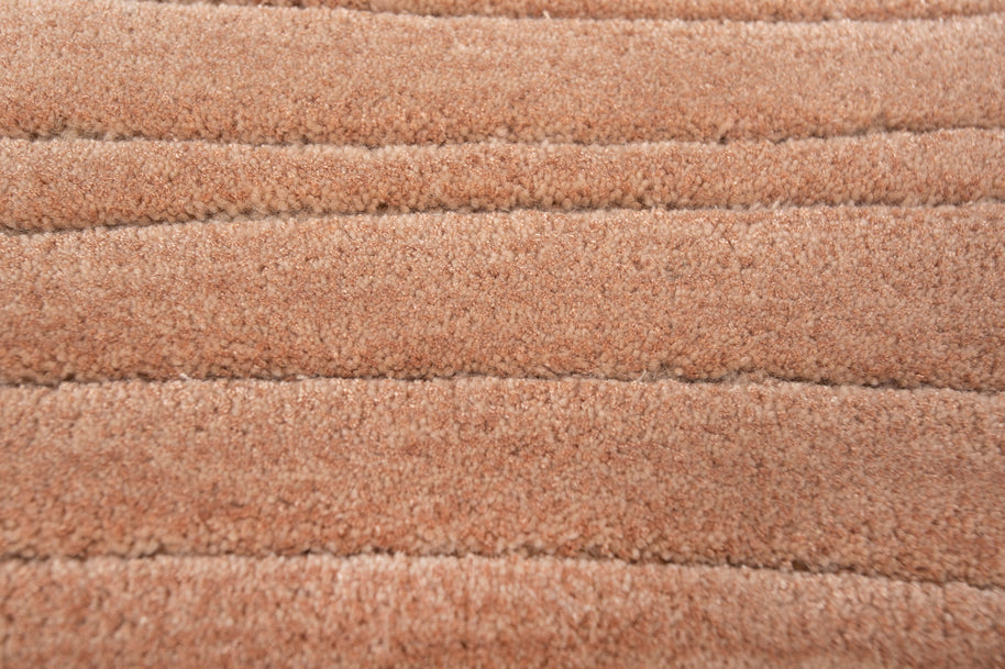 Carpet For Living room 4X6 Feet Red And Orange Wool Rectangle Solid Rug - I MEAN DESIGN
