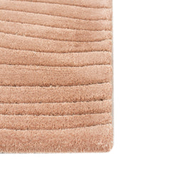 Carpet For Living room 4X6 Feet Red And Orange Wool Rectangle Solid Rug