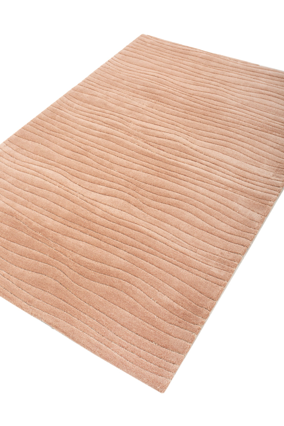 Carpet For Living room 4X6 Feet Red And Orange Wool Rectangle Solid Rug - I MEAN DESIGN