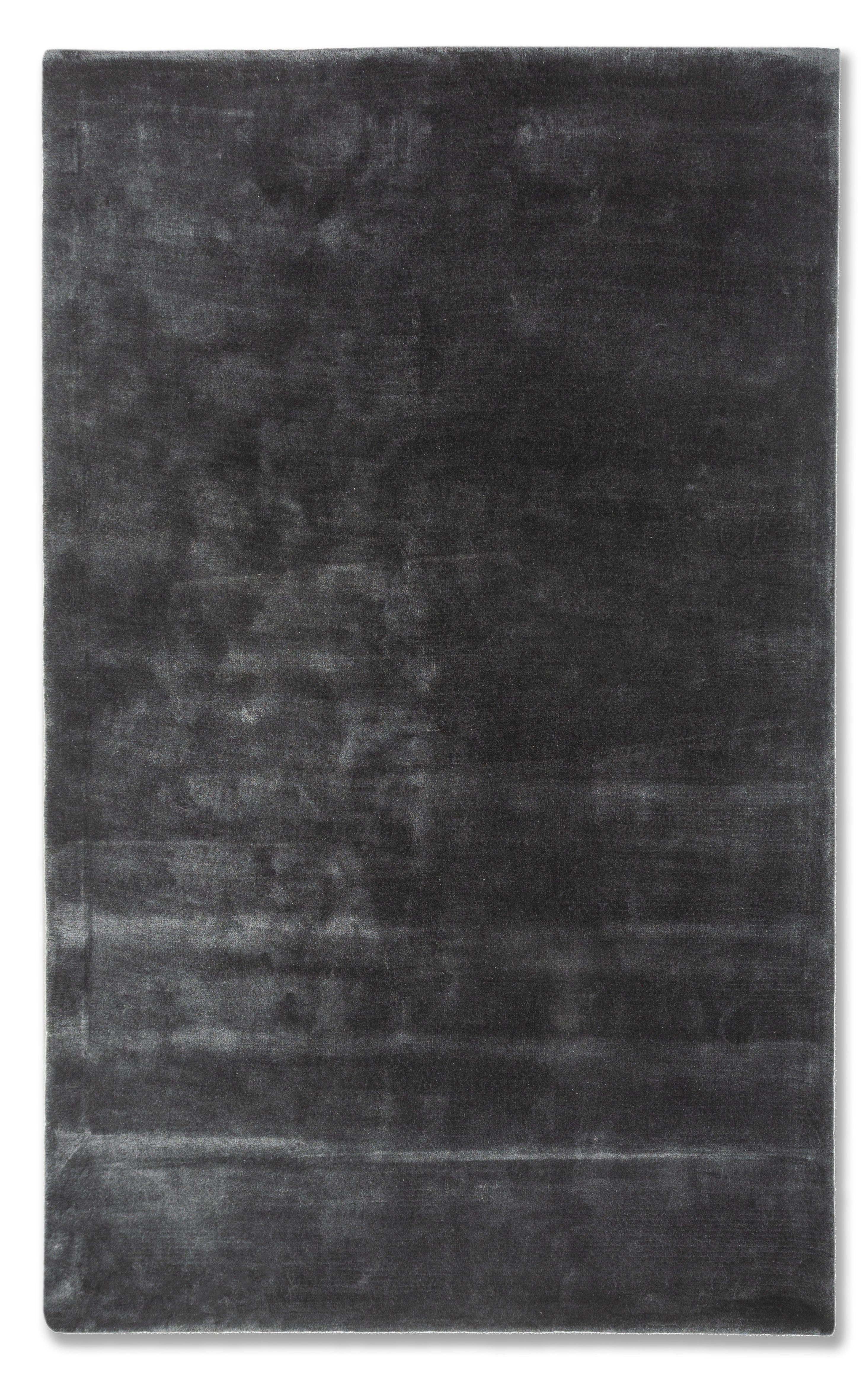 Carpet For Living room 4X6 Feet Blue Viscose Rectangle Solid Rug