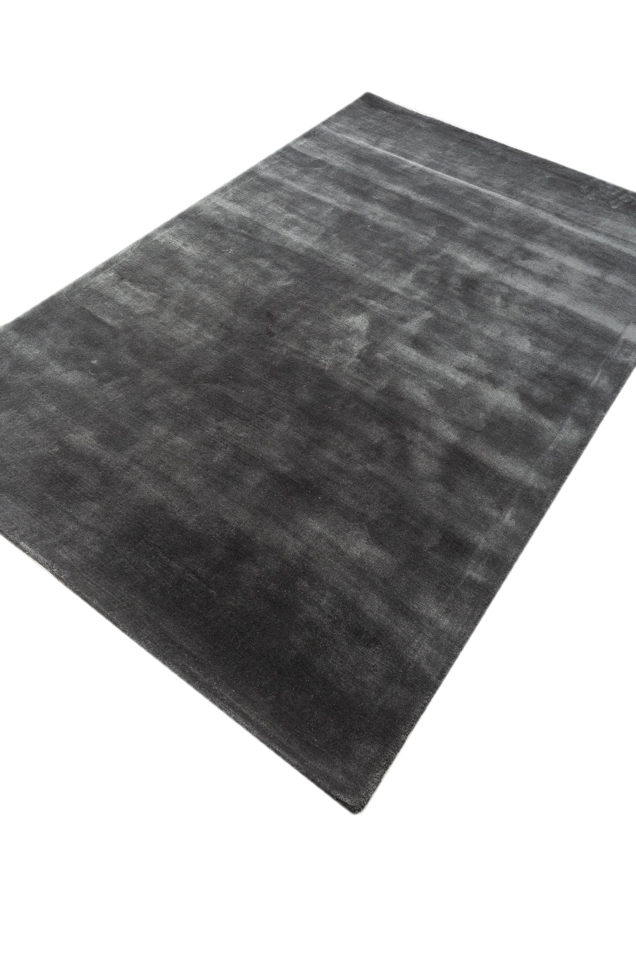 Carpet For Living room 4X6 Feet Blue Viscose Rectangle Solid Rug