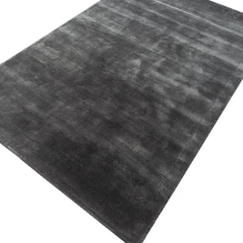 Carpet For Living room 4X6 Feet Blue Viscose Rectangle Solid Rug