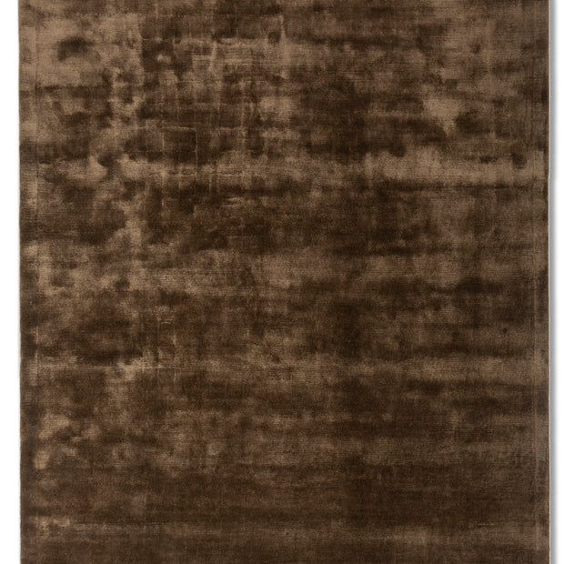 Carpet For Living room 5X8 Feet Beige And Brown Viscose Rectangle Solid Rug