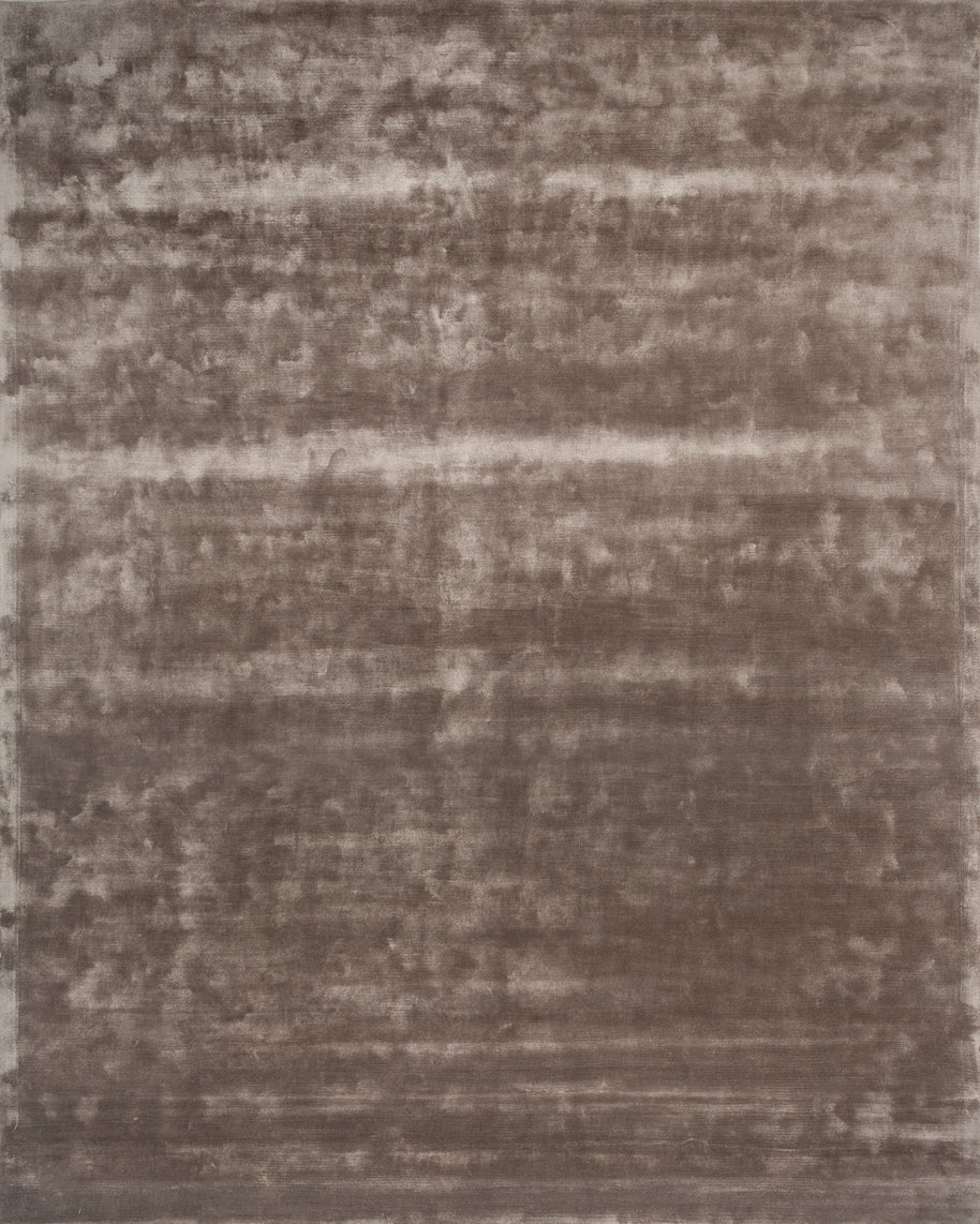 Carpet For Living room 6X9 Feet Grey And Black Viscose Rectangle Solid Rug - I MEAN DESIGN