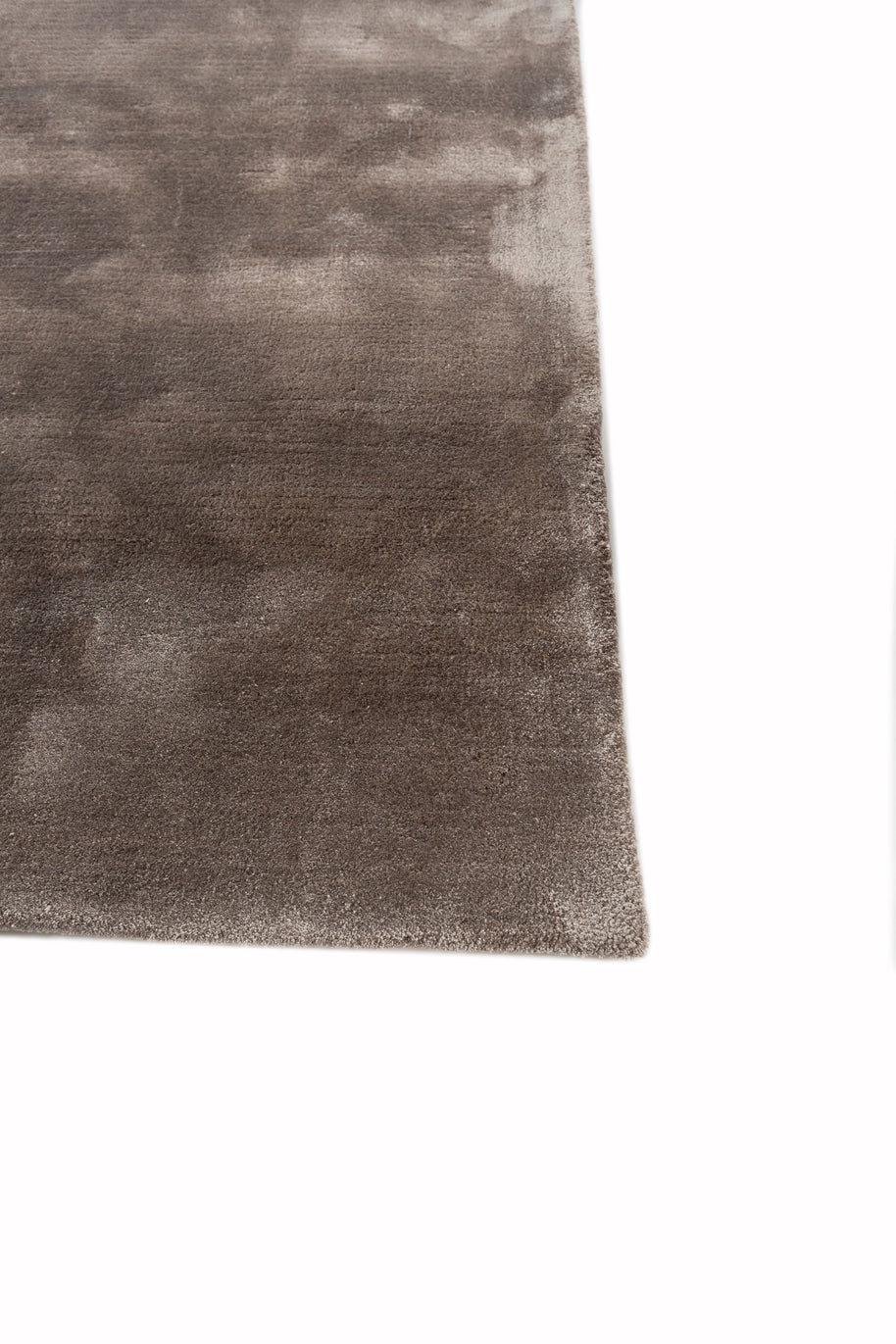 Carpet For Living room 6X9 Feet Grey And Black Viscose Rectangle Solid Rug - I MEAN DESIGN
