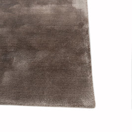 Carpet For Living room 6X9 Feet Grey And Black Viscose Rectangle Solid Rug