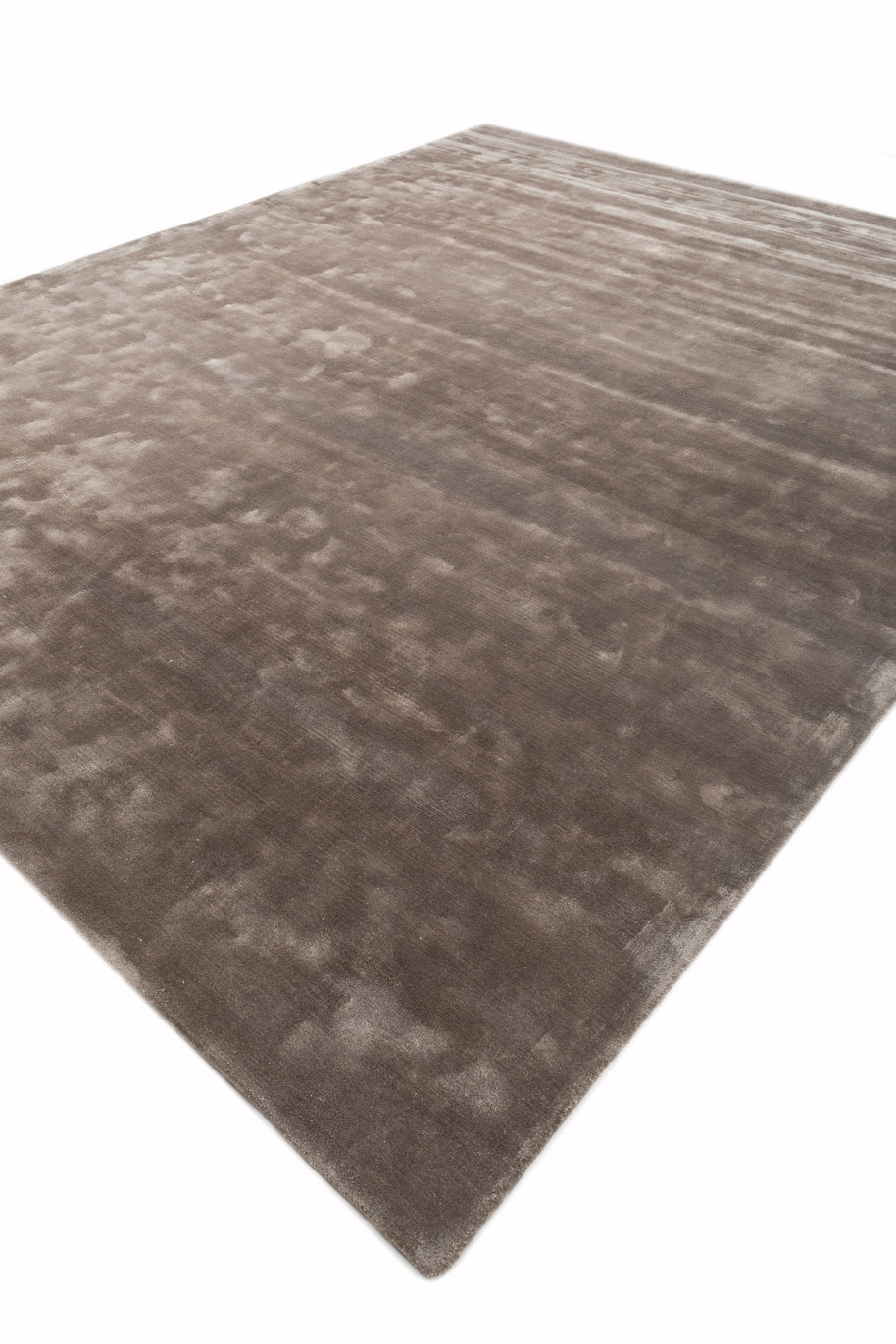 Carpet For Living room 6X9 Feet Grey And Black Viscose Rectangle Solid Rug - I MEAN DESIGN