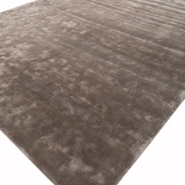 Carpet For Living room 6X9 Feet Grey And Black Viscose Rectangle Solid Rug