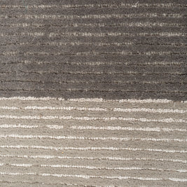 Carpet For Living room 5X8 Feet Grey And Black Wool & Viscose Rectangle Solid Rug