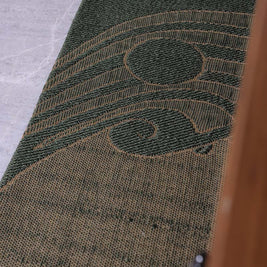 Nettipattam Green & Gold Sisal 2x6 feet Runner Rug - I MEAN DESIGN