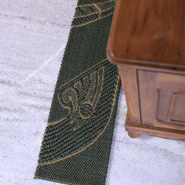 Kaliyodam Green & Gold Sisal 1x7.7 feet Runner Rug - I MEAN DESIGN