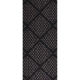 Zarbuland Black & Silver Sisal 2x6 feet Runner Rug