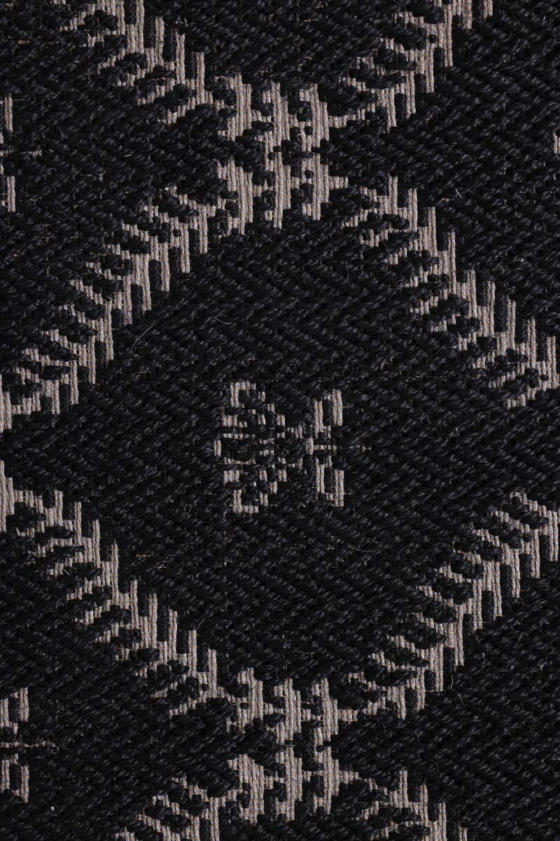 Zarnishan Black & Silver Sisal 2x5.6 feet Runner Rug