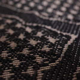 Zarbuland Black & Silver Sisal 2x6 feet Runner Rug