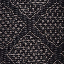 Zarbuland Black & Silver Sisal 2x6 feet Runner Rug