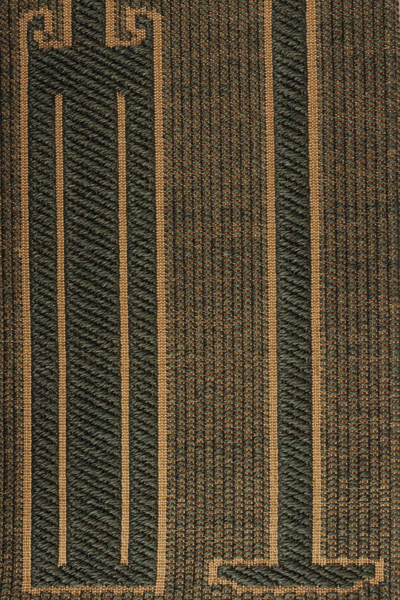 Pankayam Green & Gold Sisal 1.5x5 feet Runner Rug - I MEAN DESIGN