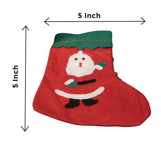 Santa Wish Socks – Christmas Stocking for Gifts & Decor | Festive Santa Stocking for Holiday Decor & Gifting (Set of 1)