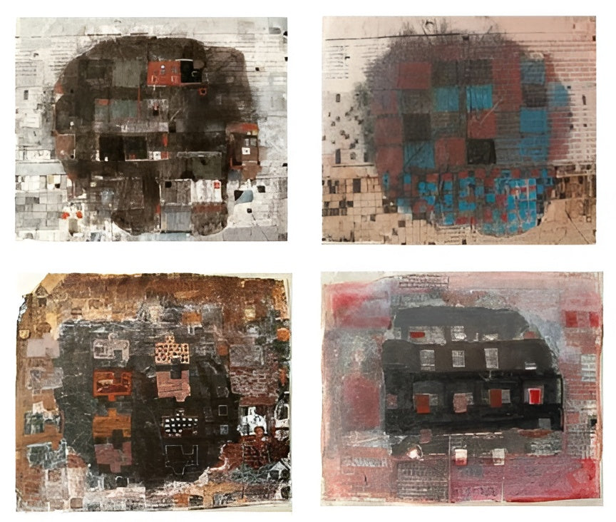 Urban Geometry Series Non Representation Paintings