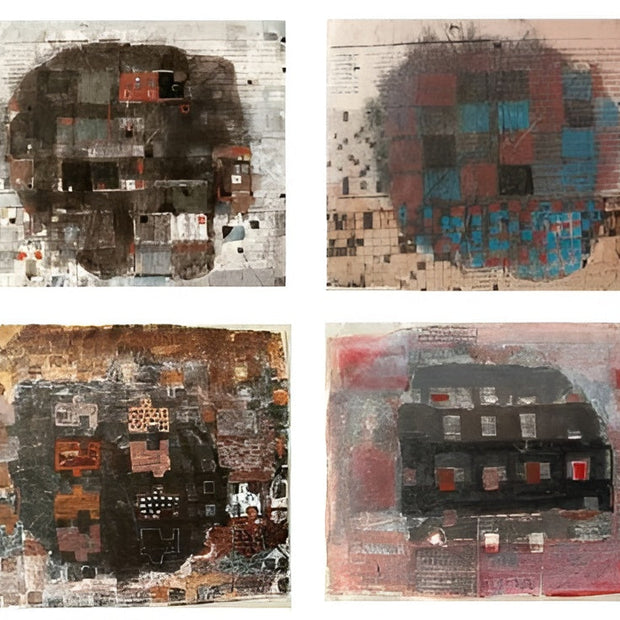 Urban Geometry Series Non Representation Paintings