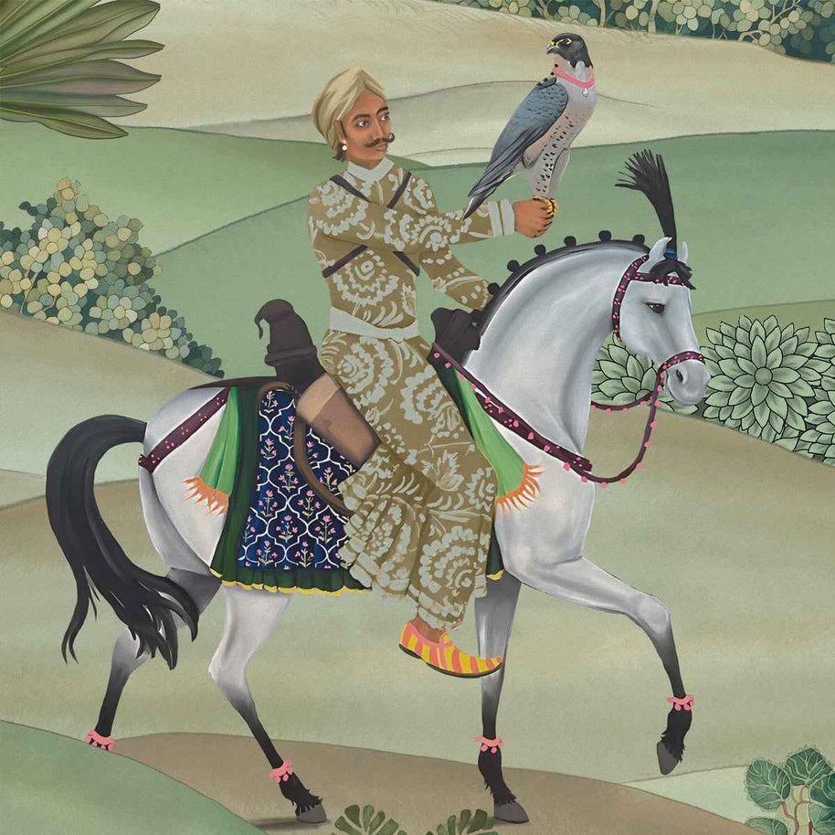 Shaan, Indian Scenic Design Customised Wallpaper for Rooms