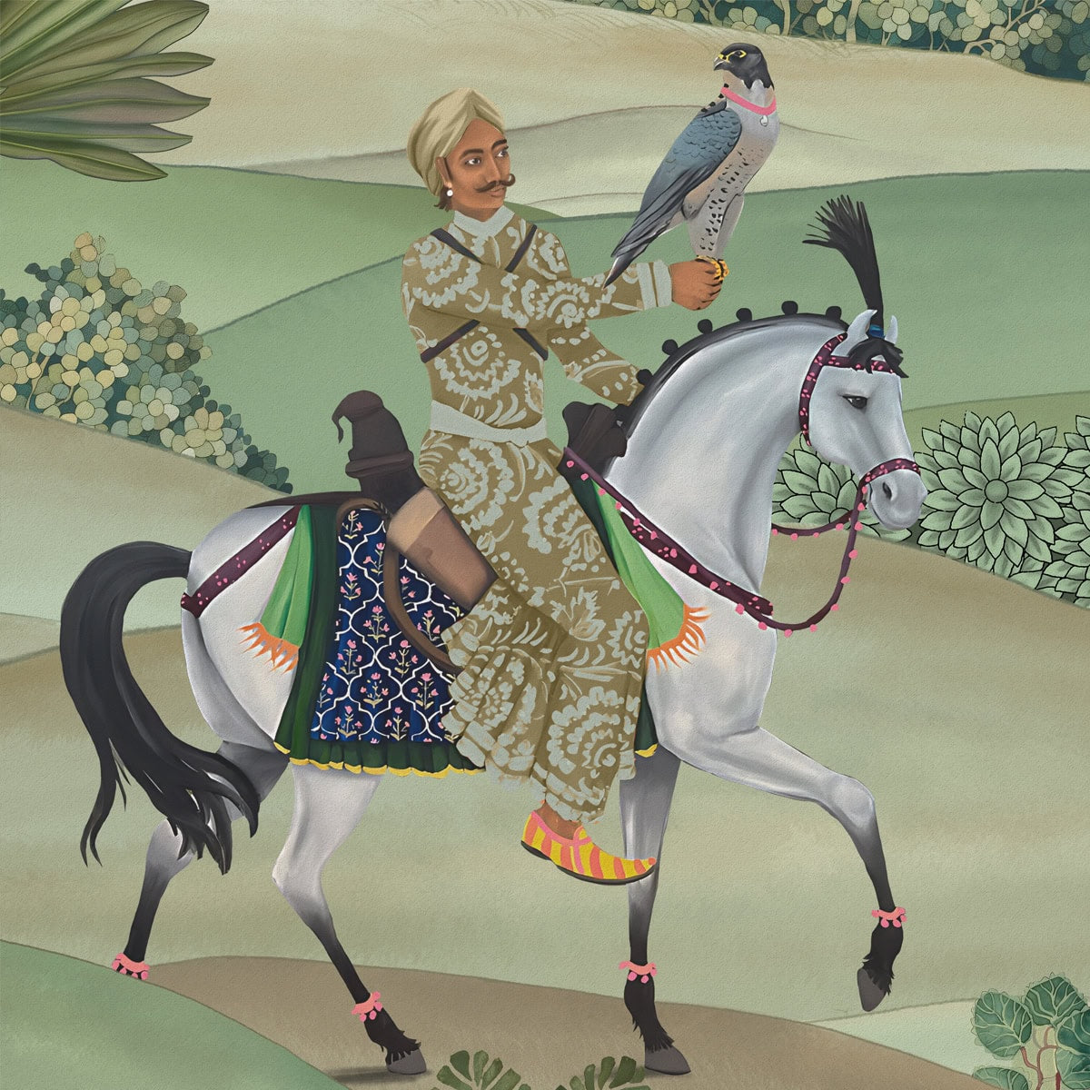 Shaan, Indian Scenic Design Customised Wallpaper for Rooms