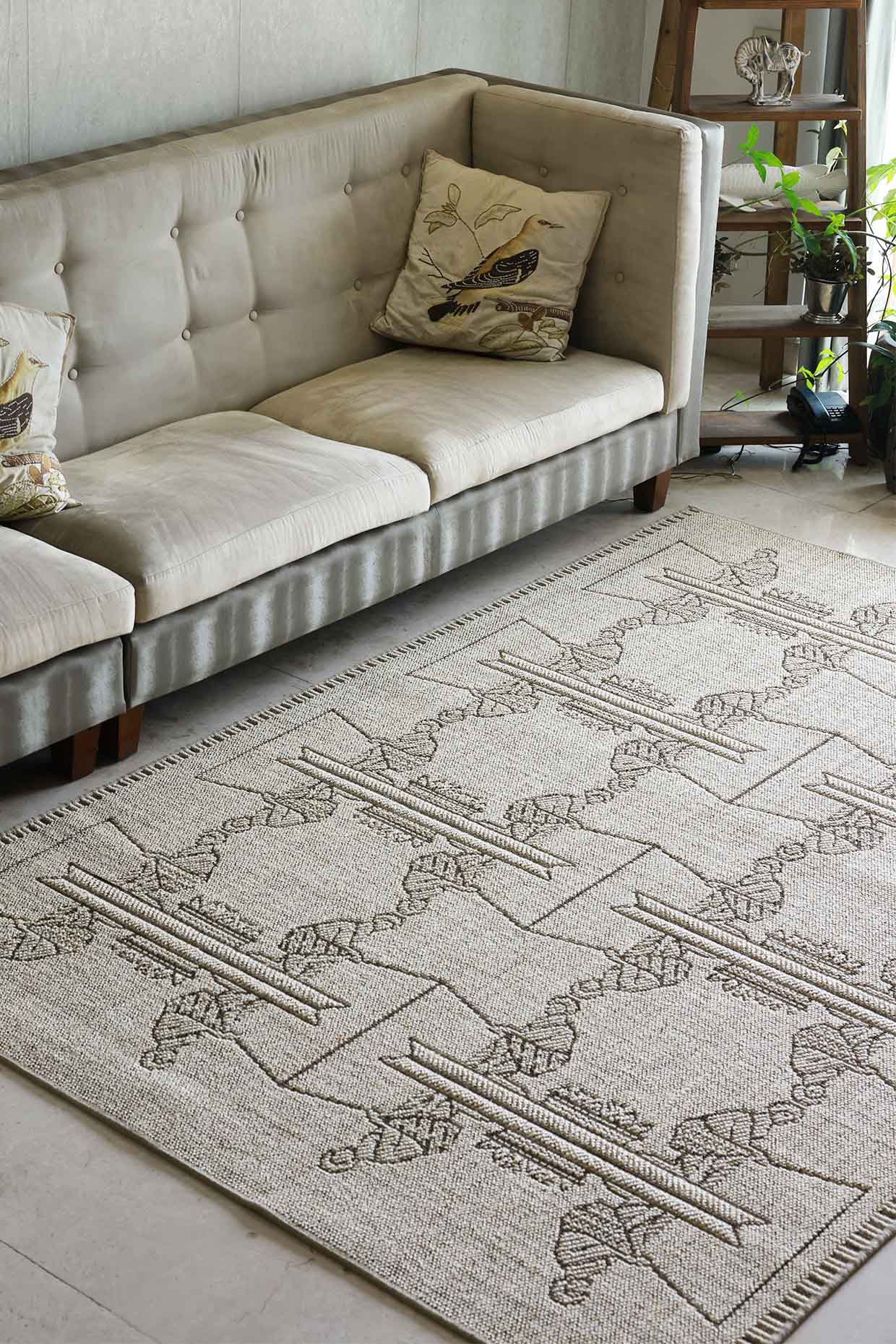 Choonda Beige Sisal 6x9 feet Rectangle Rug - I MEAN DESIGN