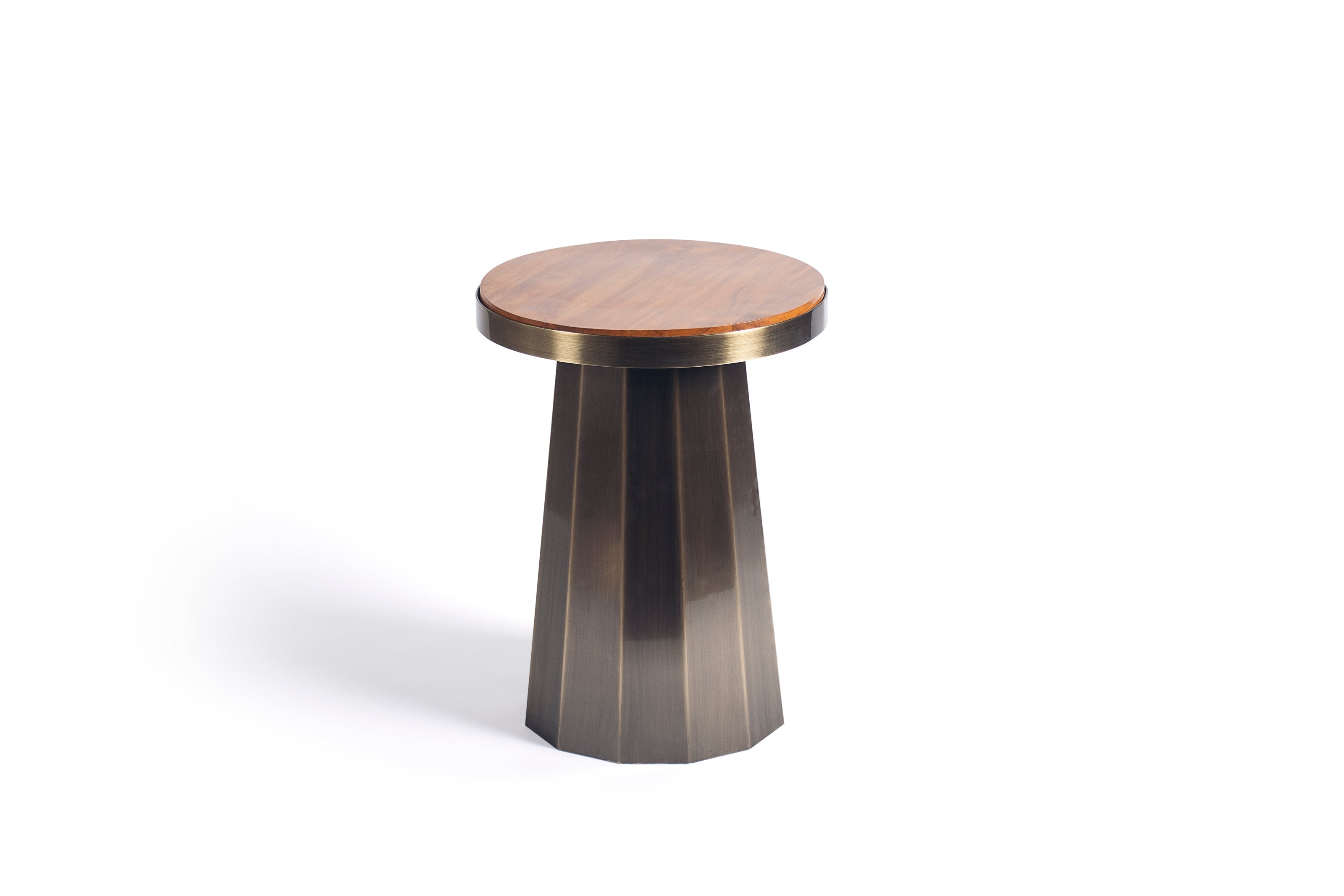 Slip Side Table Antique Brass