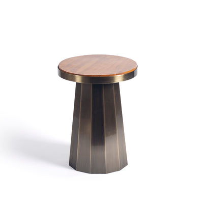 Slip Side Table Antique Brass