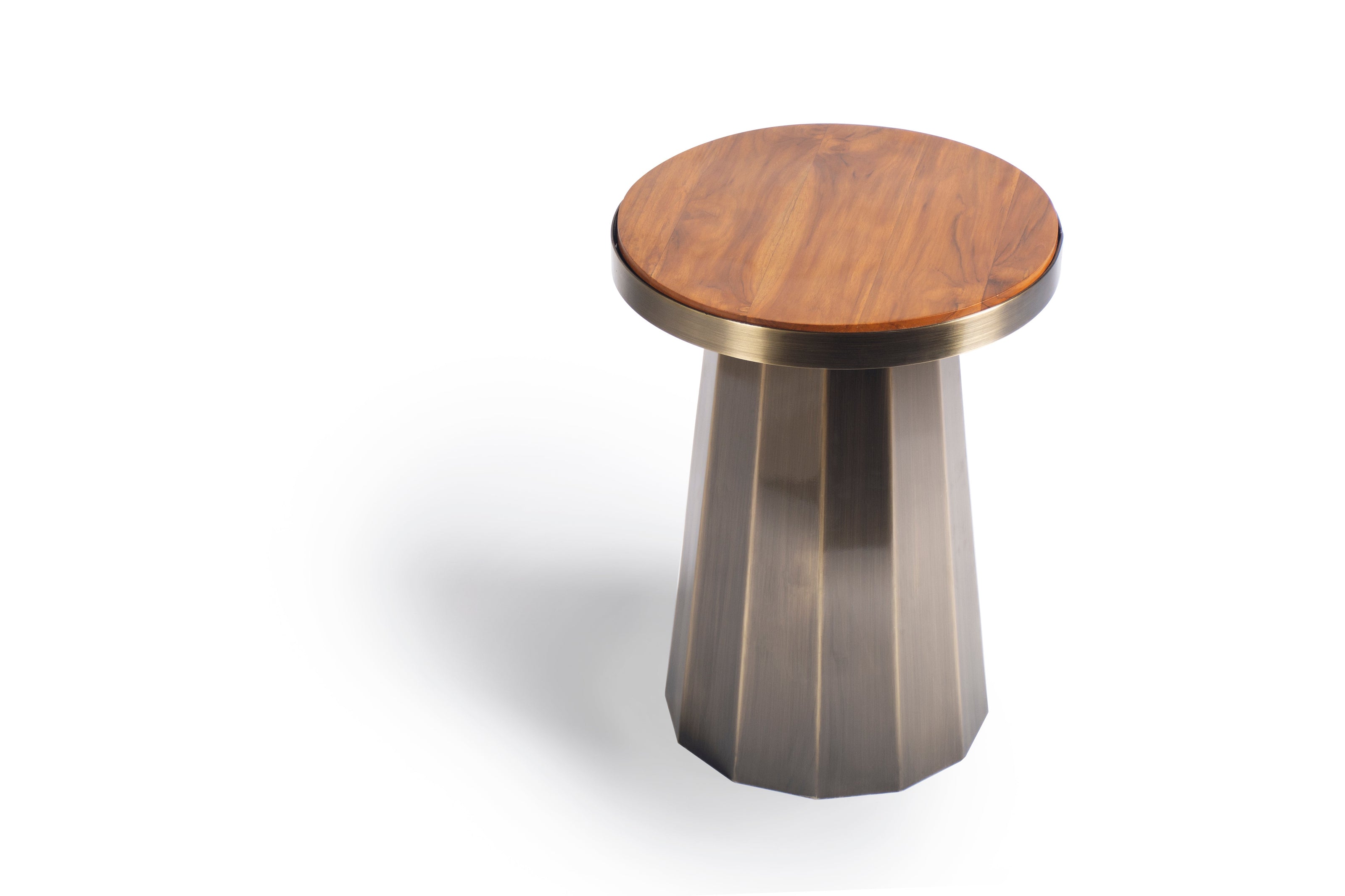 Slip Side Table Antique Brass