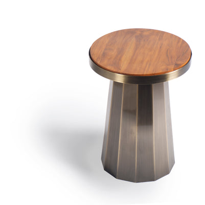 Slip Side Table Antique Brass