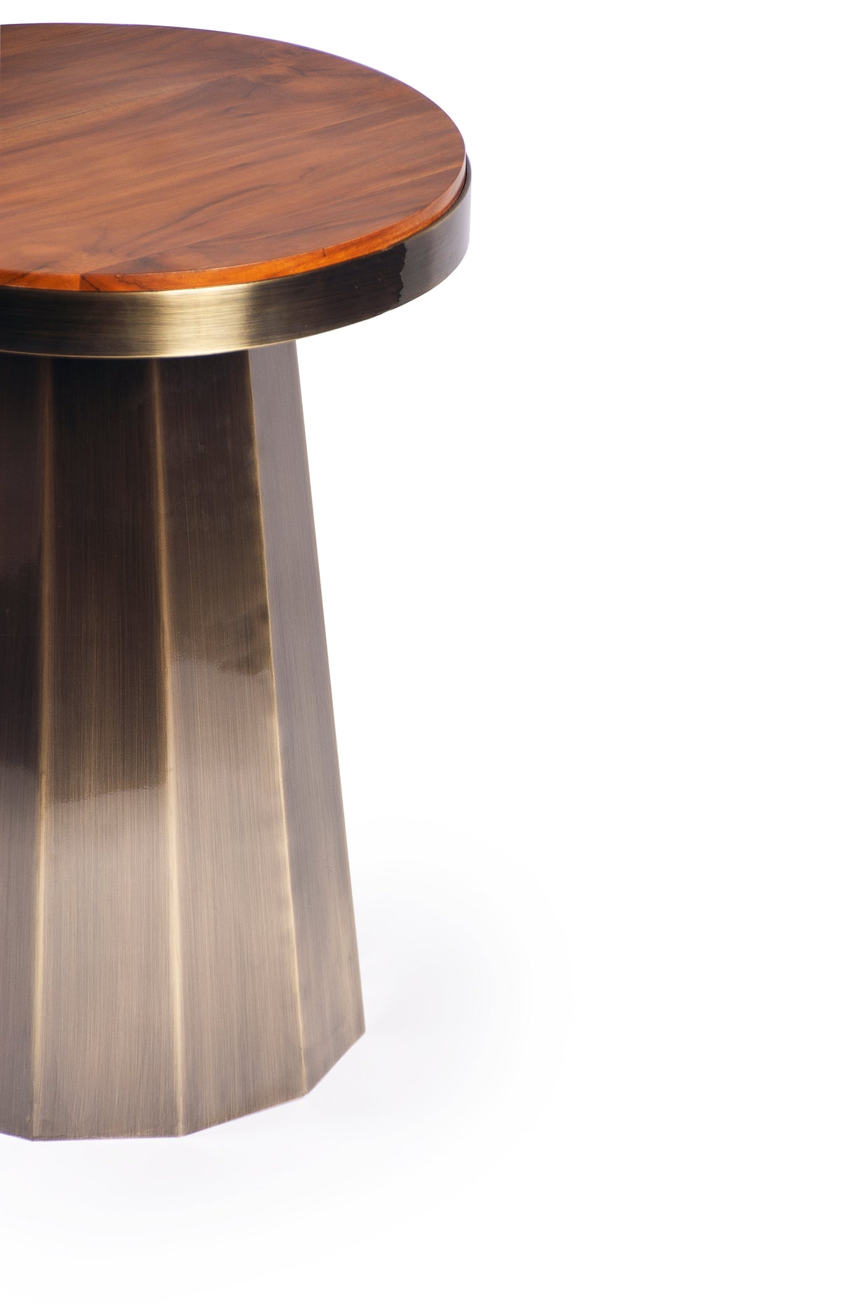 Slip Side Table Antique Brass