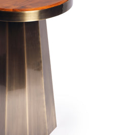 Slip Side Table Antique Brass