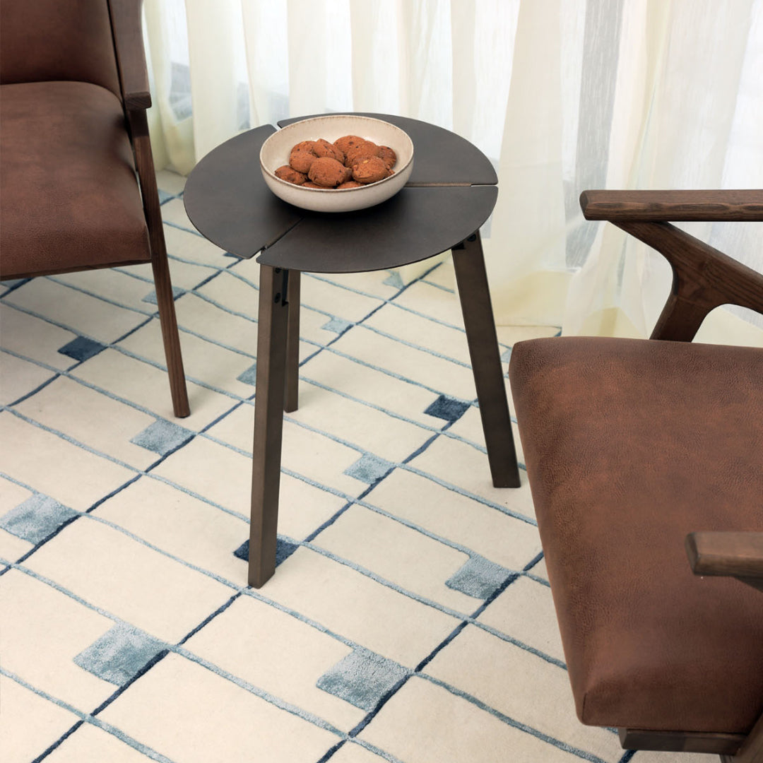 Cadre Multicolour Wool Viscose 6x9 feet Rectangle Rug - I MEAN DESIGN