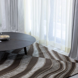 Stream Multicolour Wool Viscose 6x9 feet Rectangle Rug - I MEAN DESIGN