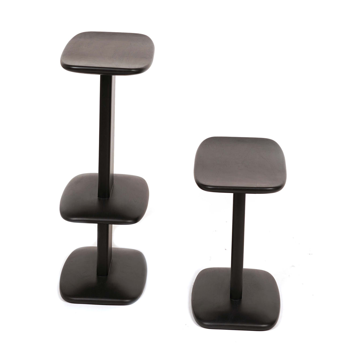 Ashanti Side Table High and Bar Stool