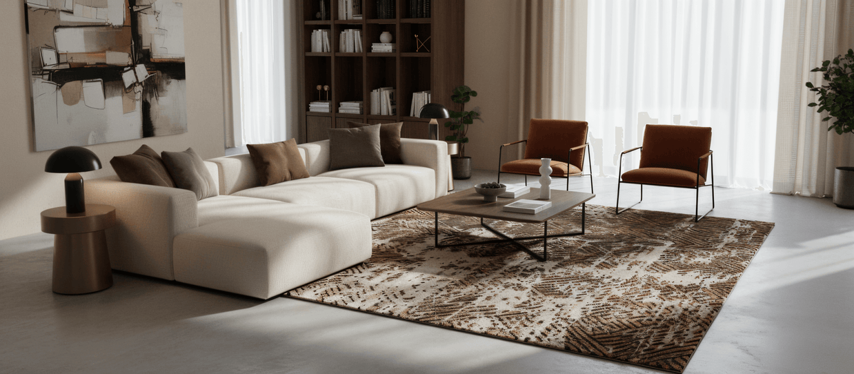 B E Z I E R luxury handmade rug by Cherom in New Zealand wool, contemporary design.